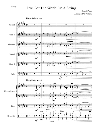 I've Got The World On A String (arr. DB Williams)