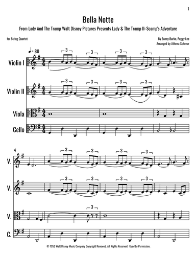 Bella Notte (arr. Athena Schreur)