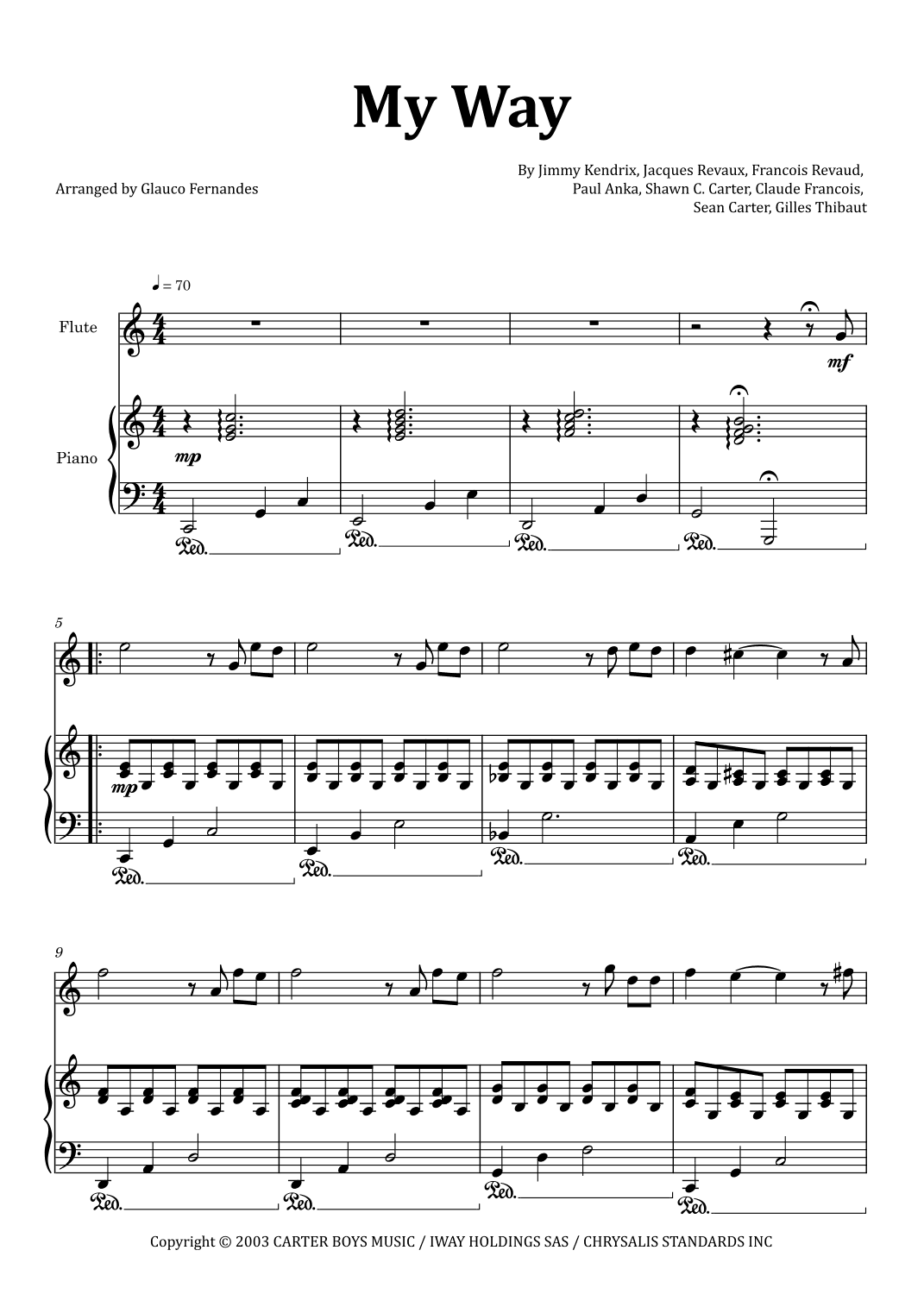 I Did It My Way (arr. Glauco Fernandes)