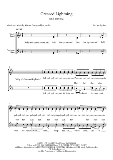Greased Lightnin' (arr. Jen Squires)