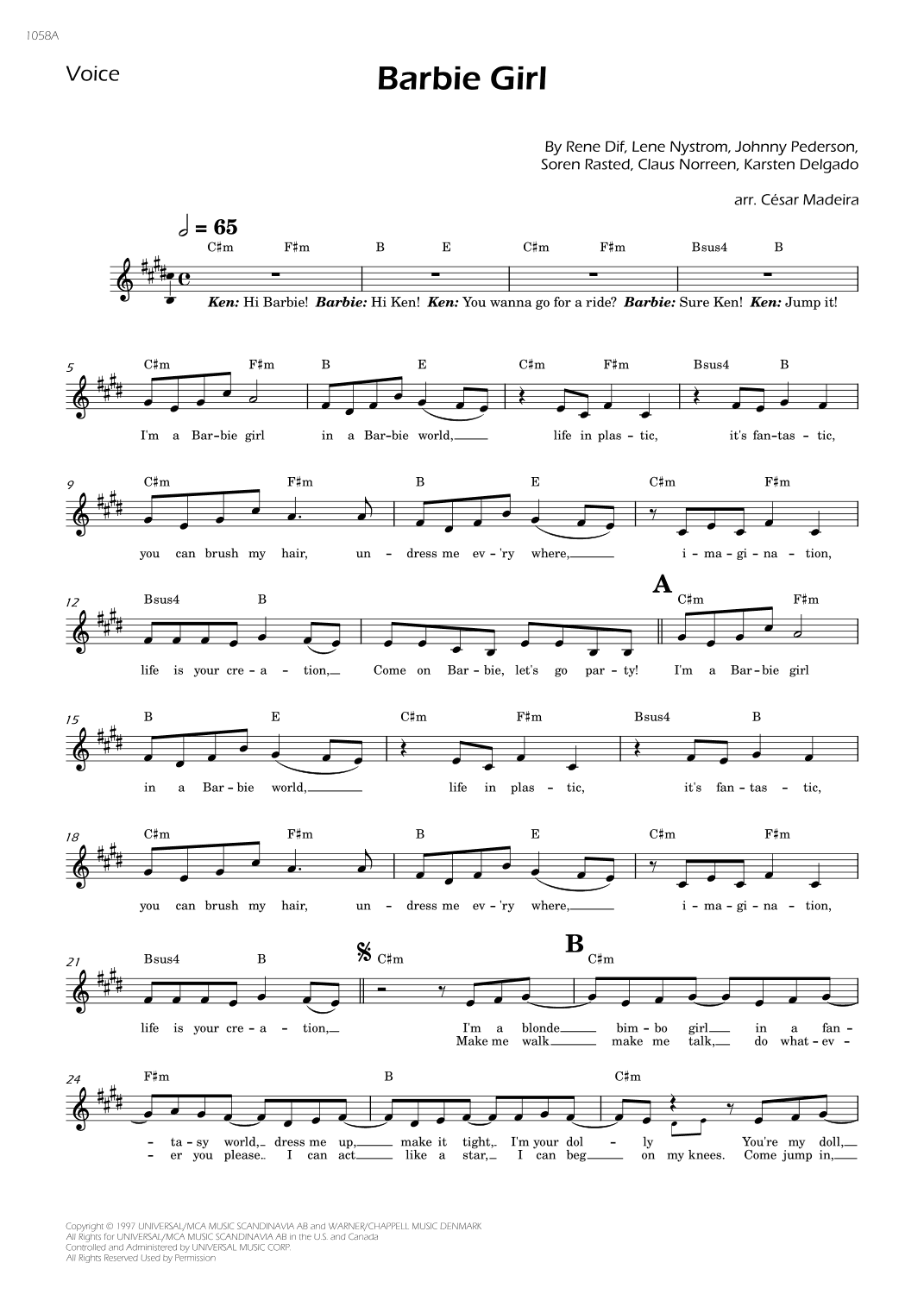 Barbie Girl (arr. César Madeira)