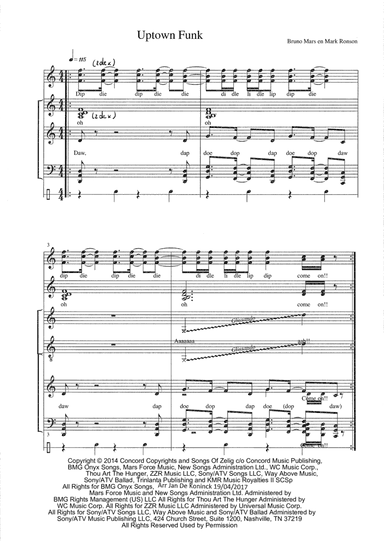 Uptown Funk (arr. Jan De Koninck)