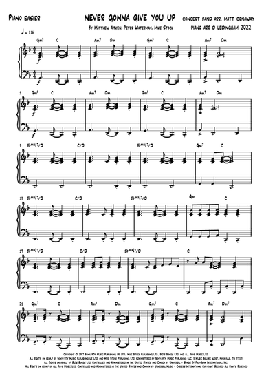 Never Gonna Give You Up (arr. Musiscorz)