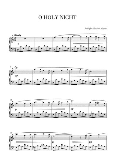 O Holy Night - Intermediate-Advanced Piano (arr. Cadenza Editions)