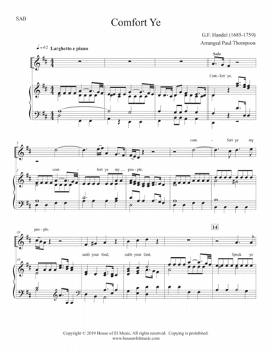 The Messiah for Young Voices - SAB (arr. Paul Thompson)