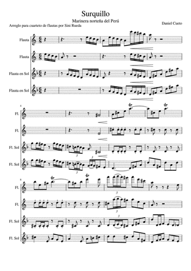 SURQUILLO for flute quartet