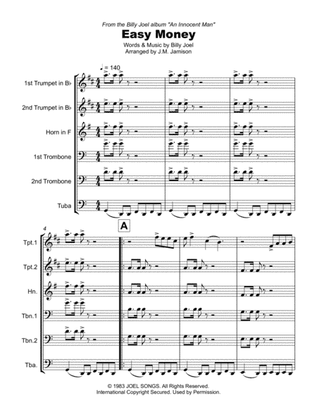 Easy Money (arr. J.M. Jamison)