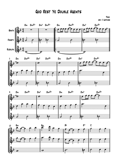 God Rest Ye Double Agents (arr. Verena Watkiss)