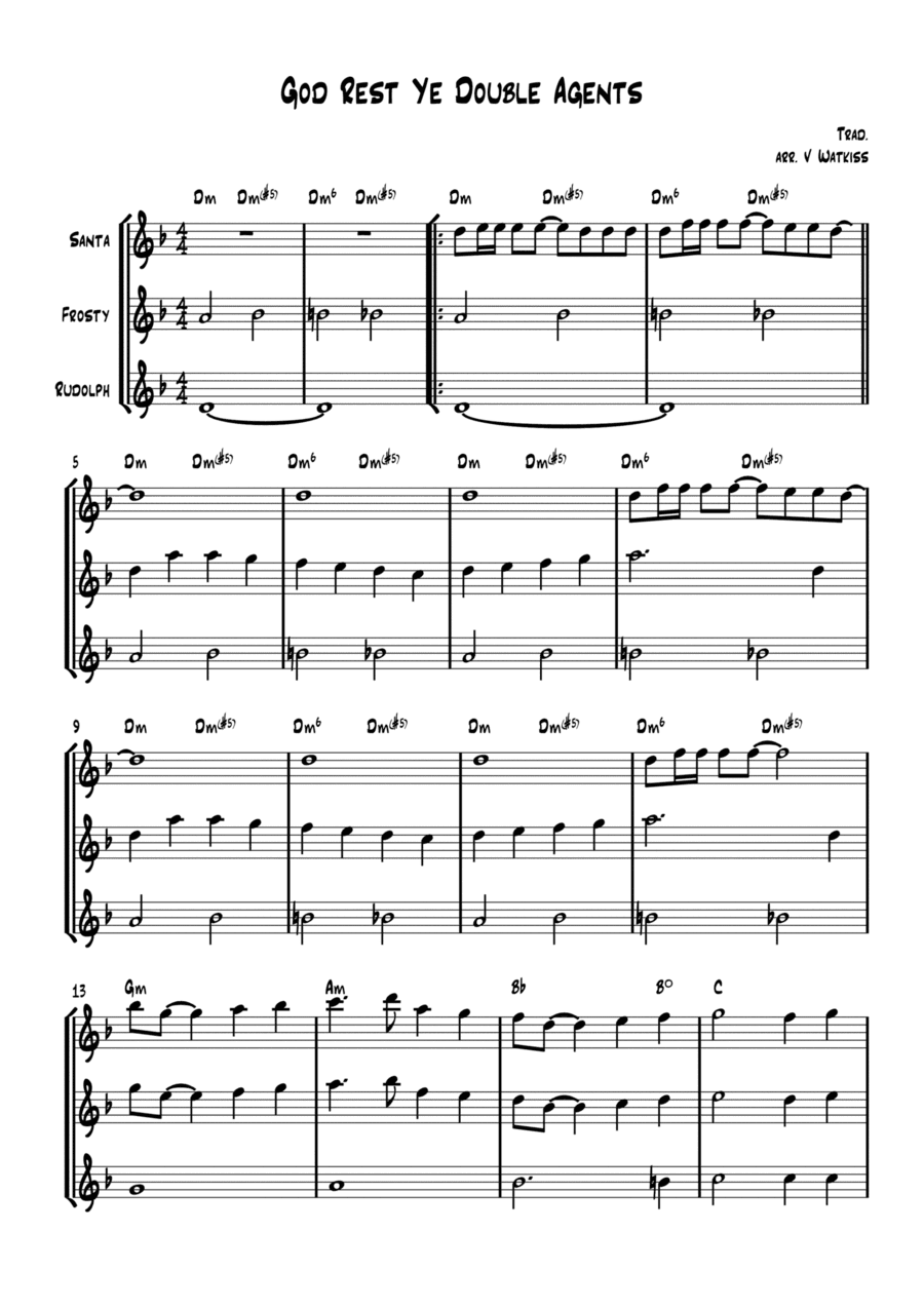 God Rest Ye Double Agents (arr. Verena Watkiss)