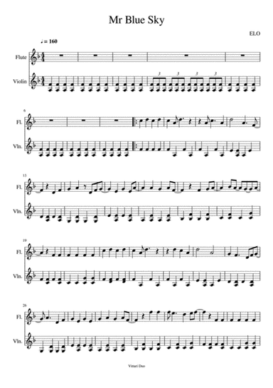 Mr. Blue Sky (arr. Vittari Duo, Nia Squirrell)