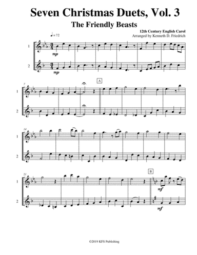 Seven Christmas Duets, Vol. 3 (arr. Kenneth D. Friedrich)