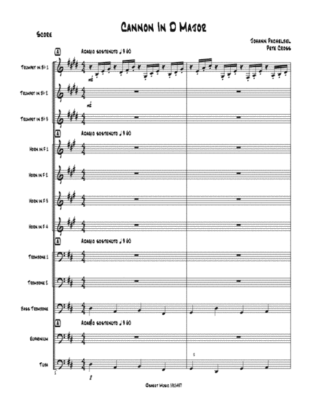 Cannon in D Major (arr. Pete Cross)