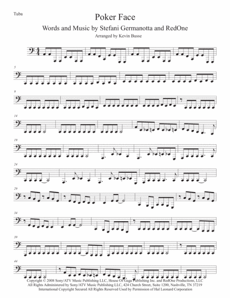 Poker Face (arr. Kevin Busse)