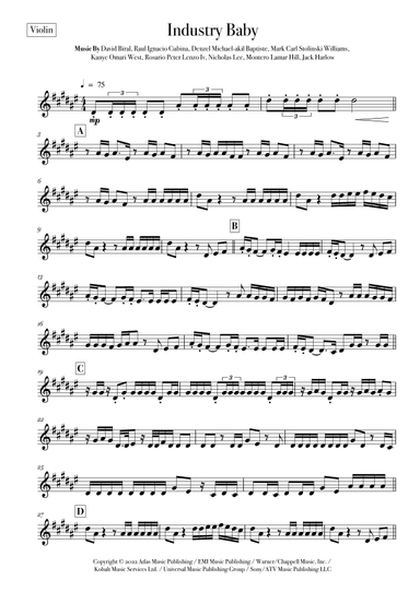 Industry Baby (arr. Rodrigo Nascimento)
