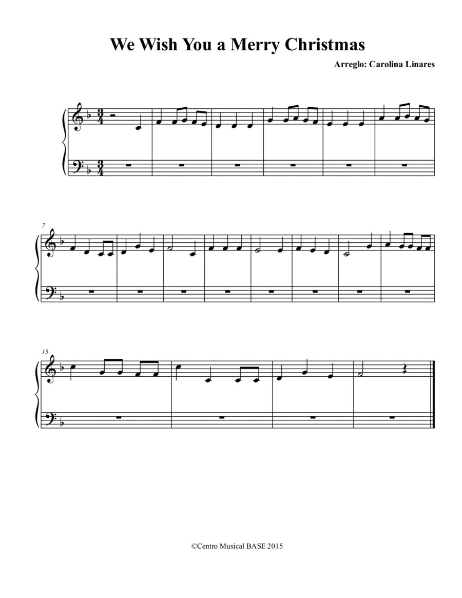 We Wish You a Merry Christmas (arr. Centro Musical Base)