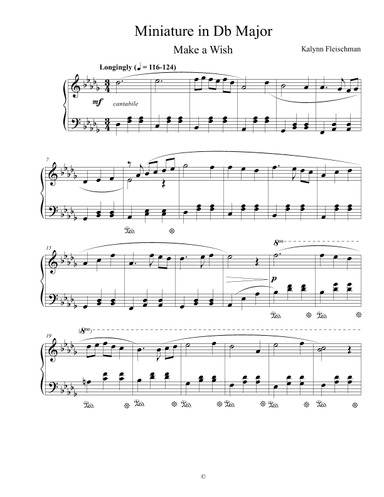 Miniature in Db Major: Make a Wish