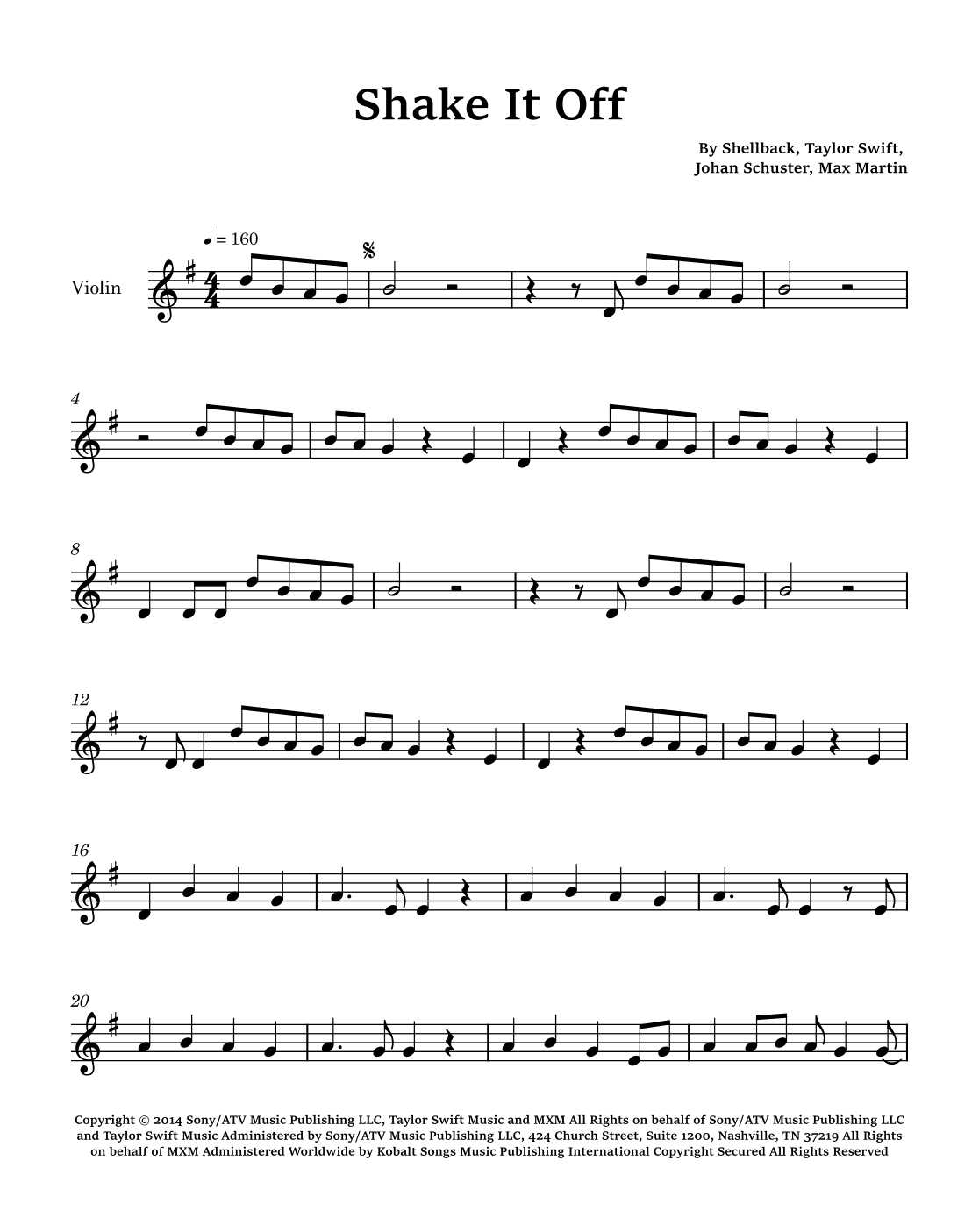 Shake It Off (arr. Glauco Fernandes)