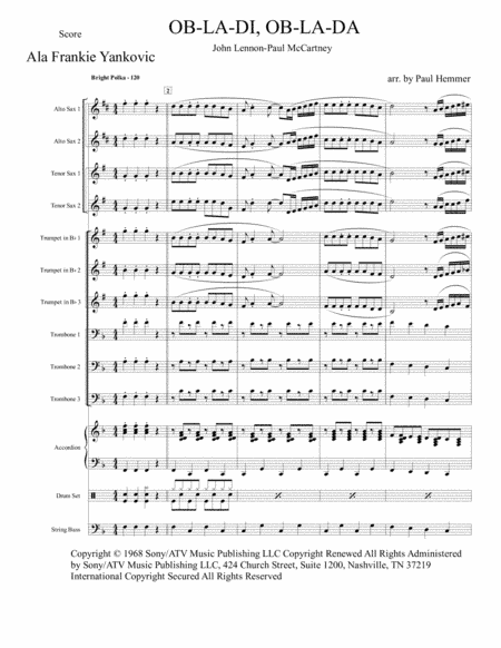 Ob-la-di, Ob-la-da (arr. Paul Hemmer)