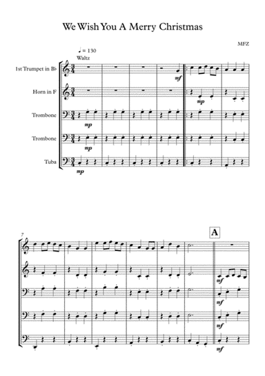 We Wish You A Merry Christmas (arr. MFZ)