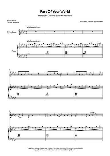 Part Of Your World (reprise) (arr. Samuel Sequeira)