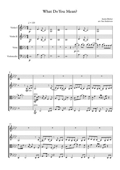What Do You Mean? (arr. Ian Anderson)