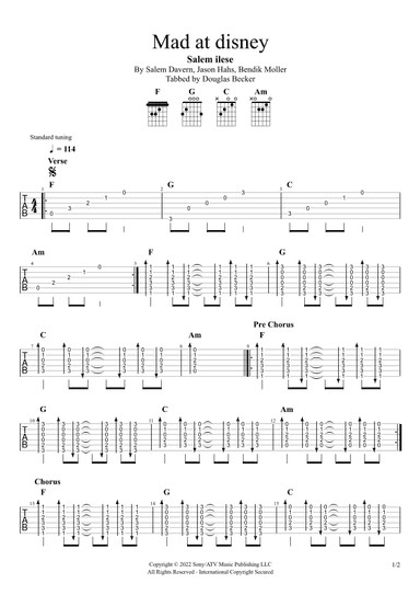 Mad At Disney (arr. Douglas Becker)