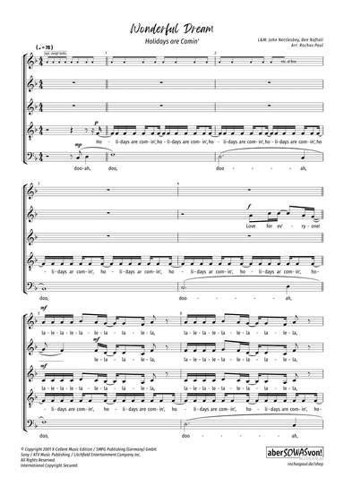 Wonderful Dream (holidays Are Coming) (arr. Rochus Paul)
