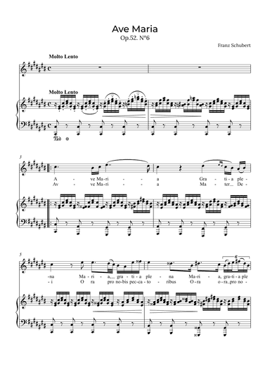 Ave Maria Schubert - Soprano in C# (arr. Alex Nunes Rodrigues)