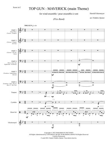 Top Gun: Maverick (main Theme) (arr. Frédéric Quinet)