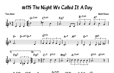 The Night We Called It A Day (arr. John Fries)
