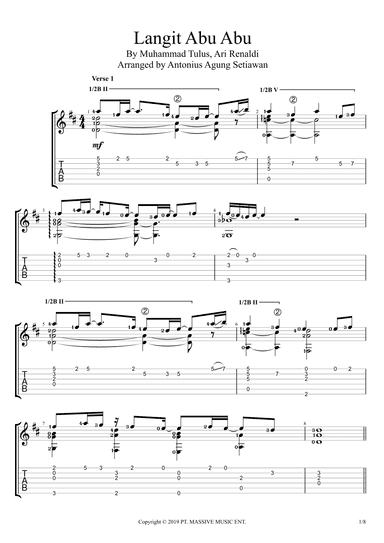 Langit Abu-abu (arr. Antonius Agung Setiawan)