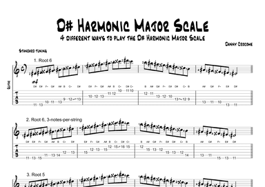 D# Harmonic Major Scale (4 Ways to Play)