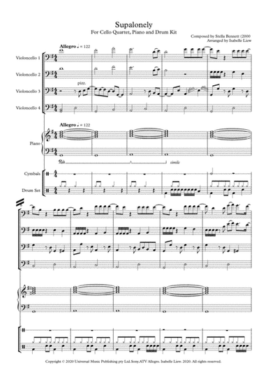 Supalonely (arr. Isabelle Liew)