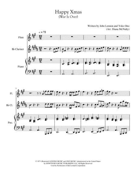 Happy Xmas (War Is Over) (arr. Diana McNulty)