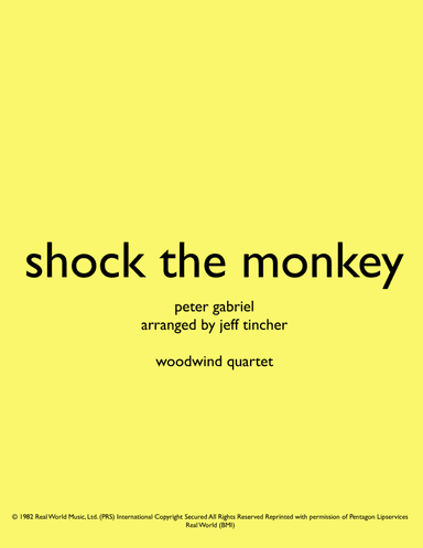 Shock The Monkey (arr. Jeff Tincher)