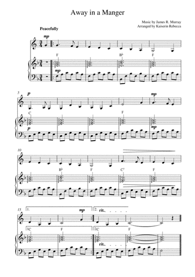 Away in a Manger (arr. Kaiserin Rebecca)