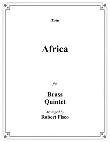 Africa (arr. Robert Fisco)