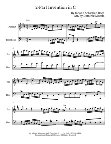 Two-part Invention In C (arr. Dominic Meccia)
