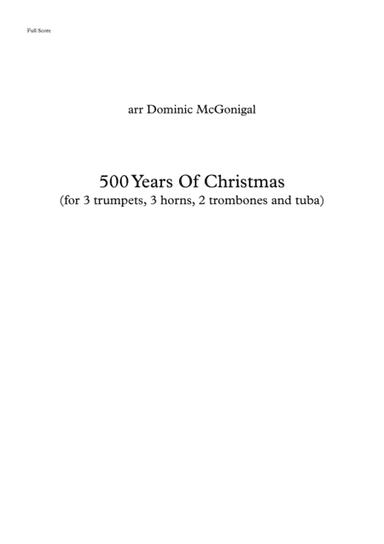 500 Years of Christmas (Brass Ensemble) (arr. Dominic McGonigal)
