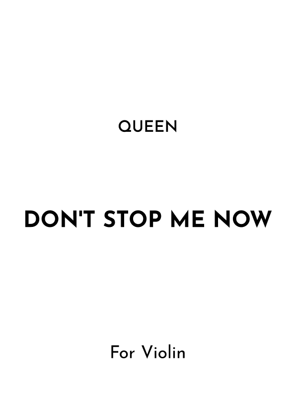 Don't Stop Me Now (arr. Jireh J.)