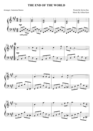 The End Of The World (arr. Antonieta Ramos Valverde)