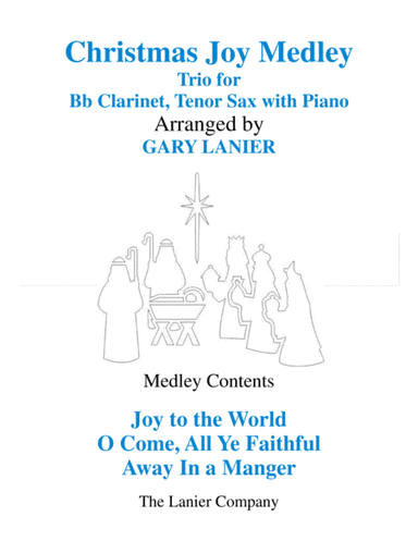 CHRISTMAS JOY MEDLEY (Trio - Bb Clarinet & Tenor Sax with Piano) (arr. Gary Lanier)