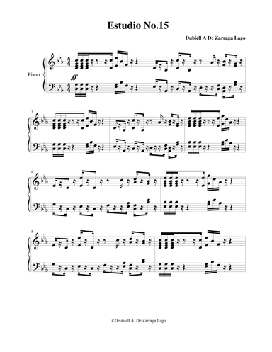 Ten Etudes No.15