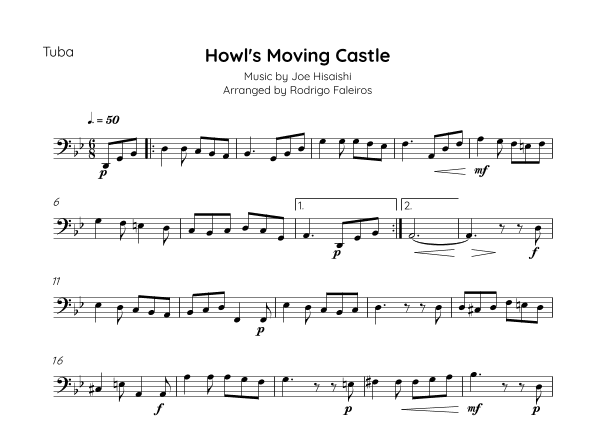 Howl's Moving Castle (arr. Rodrigo Faleiros)