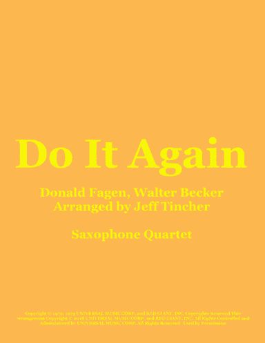 Do It Again (arr. Jeff Tincher)