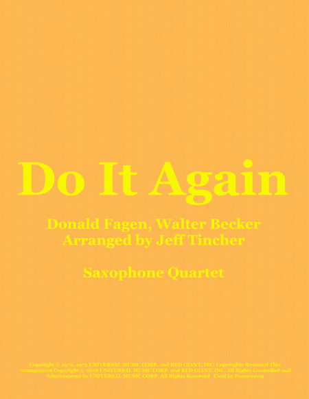 Do It Again (arr. Jeff Tincher)
