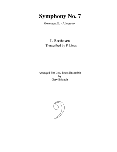 Allegretto (Mvt. II) from Symphony No. 7 (arr. Gary Bricault)