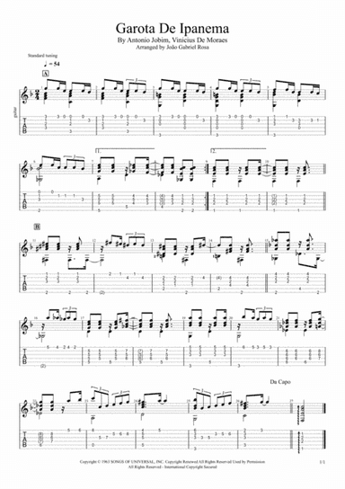 Garôta De Ipanema (arr. João Gabriel Rosa)