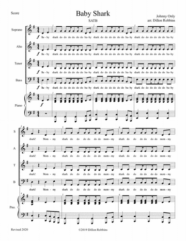 Baby Shark (arr. Dillon Robbins)
