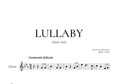 Lullaby (Oboe Solo) - Johannes Brahms (arr. Pedro Merendi)
